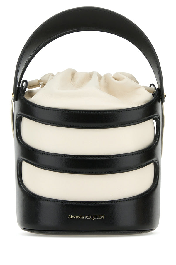 Alexander McQueen Leather bucket bag in black