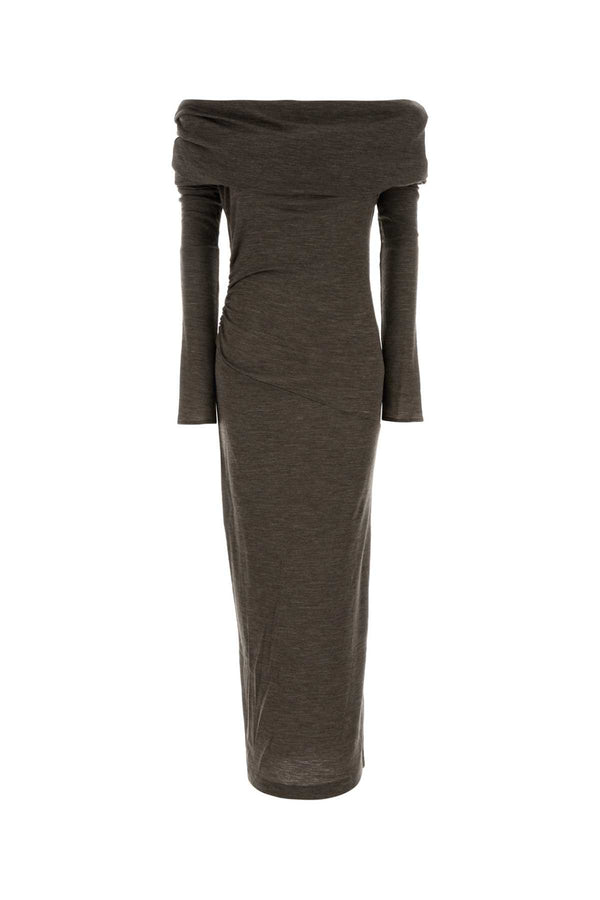 Entire Studios Midi 100% Wool dress in gray