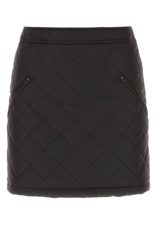 Burberry Exterior: 100% Cotton mini skirt in black