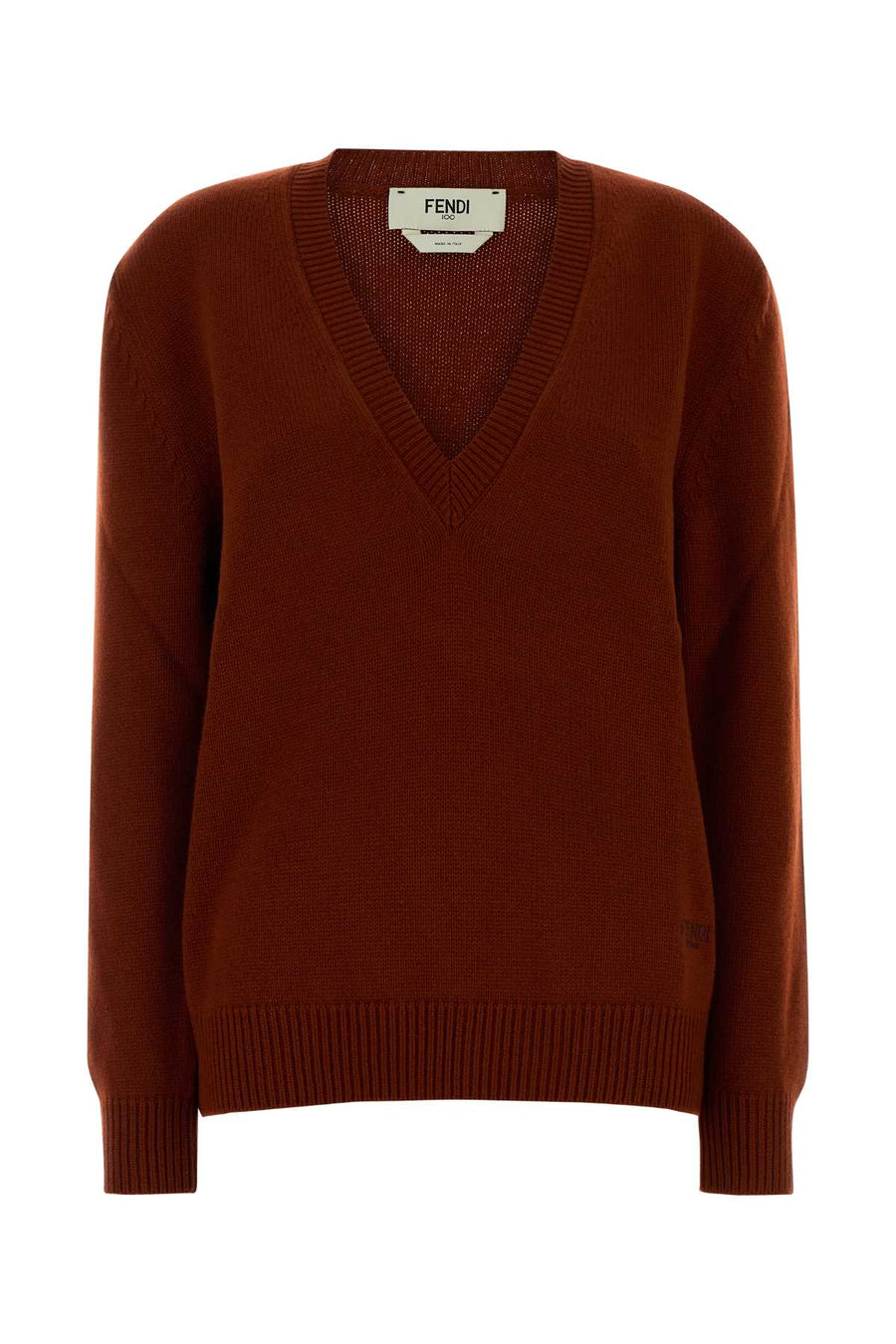 Fendi Cashmere 99% Cashmere sweater in brown