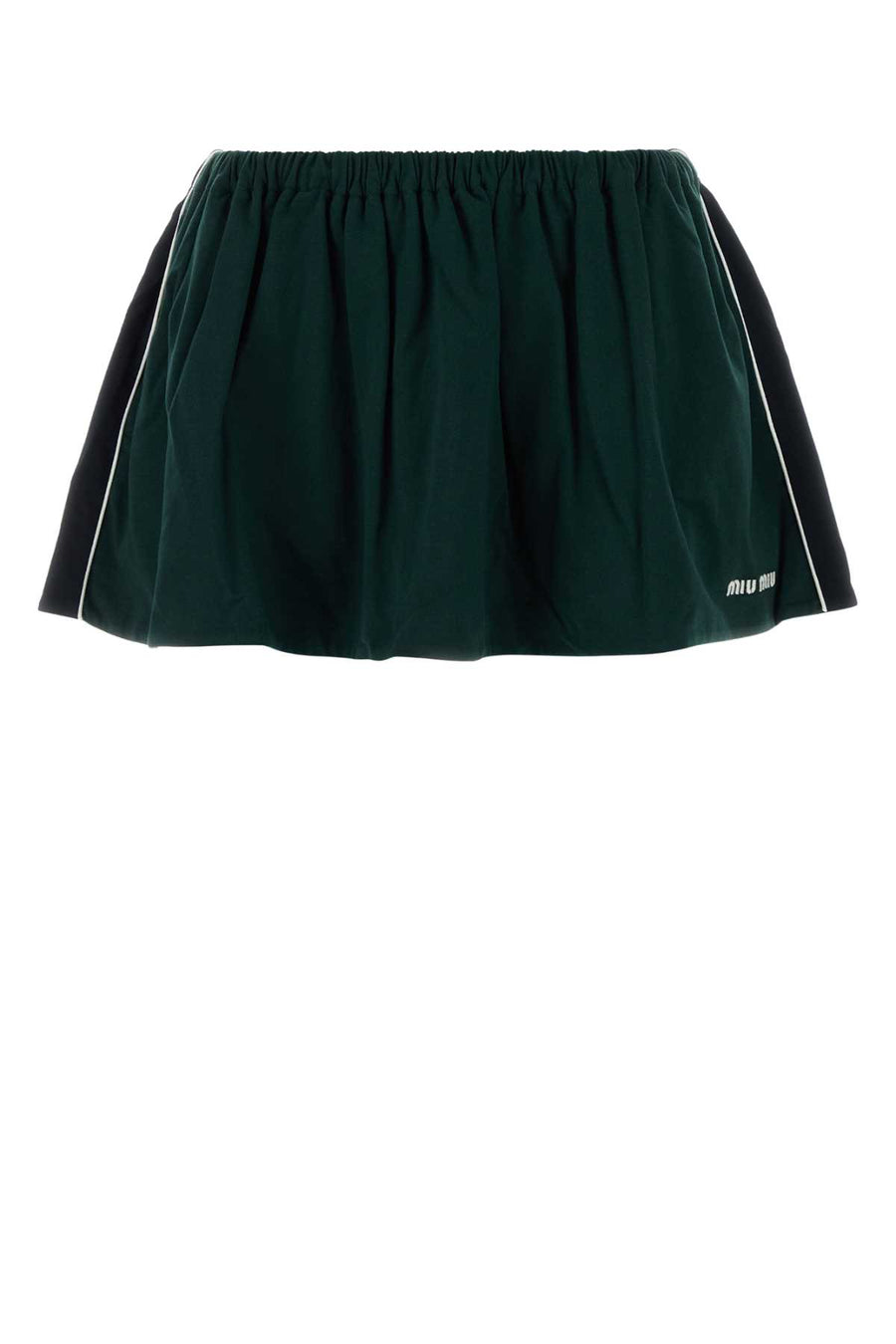 Miu Miu 100% Cotton (exterior and lining) skirt in green