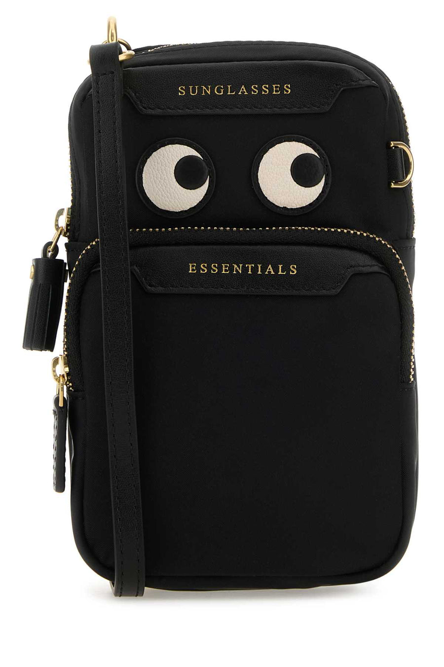 Anya Hindmarch Cross 100% Econyl (100% Recycled Nylon) crossbody bag in black
