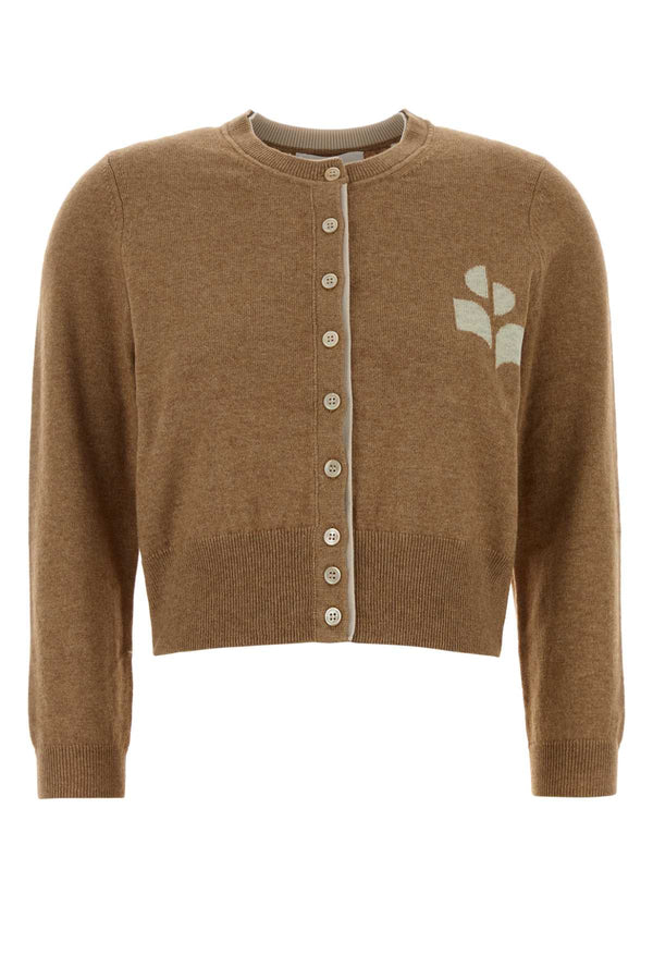 Isabel Marant Etoile 70% cotton cardigan in camel