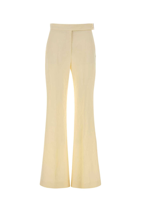 Sportmax 56% Viscose trousers in yellow