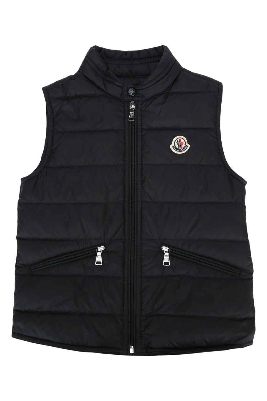 Moncler Jr Vest Outer: 100% polyamide/nylon vest in black