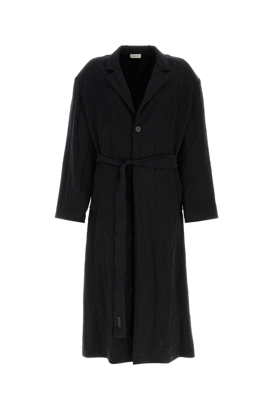 Fear Of God Unlined Exterior: 97% Lyocell 3% Nylon coat in black