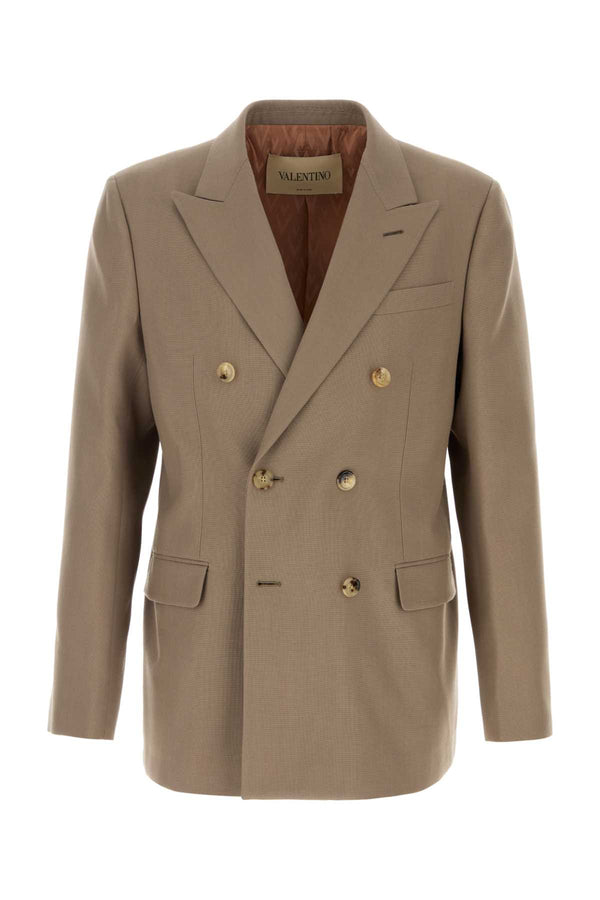 Valentino Garavani Petto Wool 100% blazer in beige