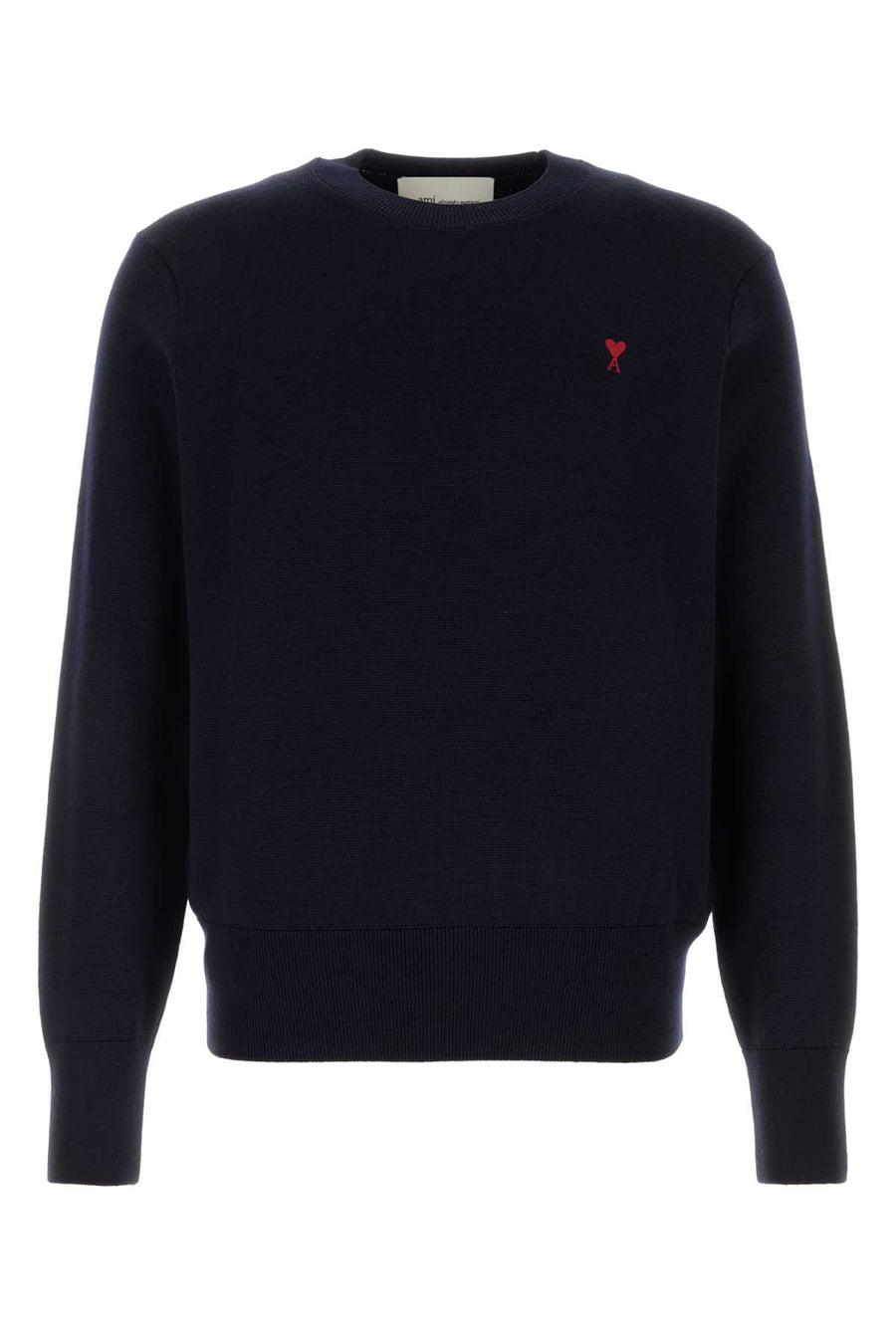 AMI Paris 100% Merino wool sweater in navy