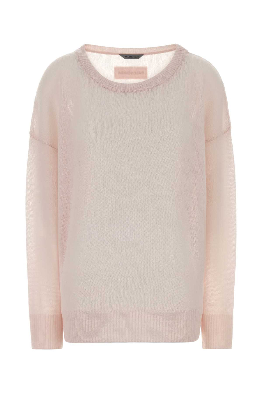 Balenciaga Foil 100% Cashmere sweater in pink