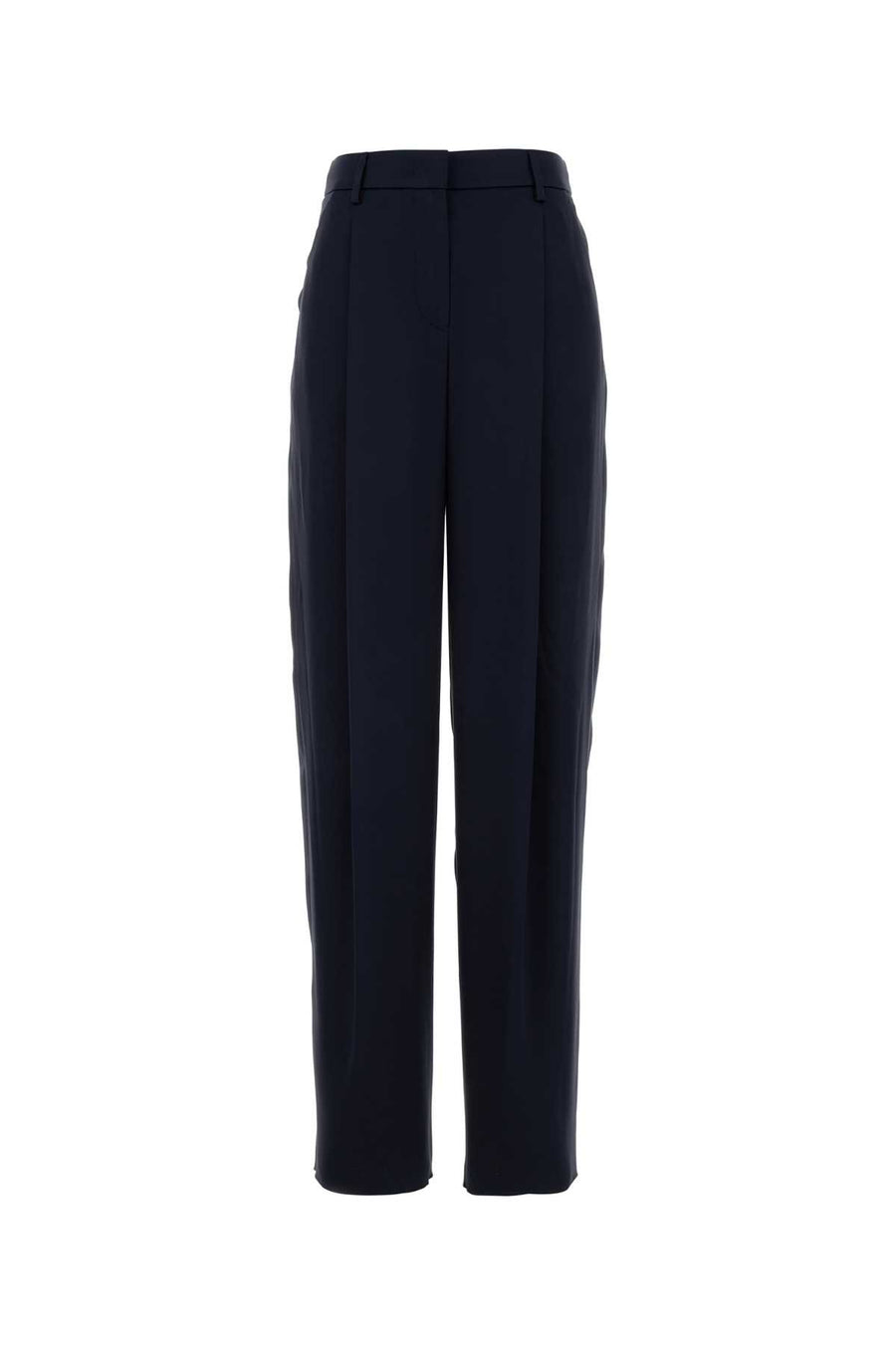 Giorgio Armani Pinces Exterior: 100% Silk trousers in navy