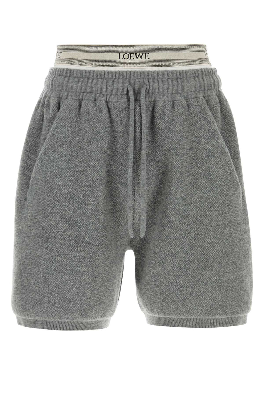 Loewe Exterior: 94% Wool 4% Viscose 2% Nylon 1% Polyester bermuda shorts in gray