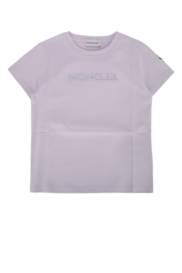Moncler Jr 100% Cotton t-shirt in purple