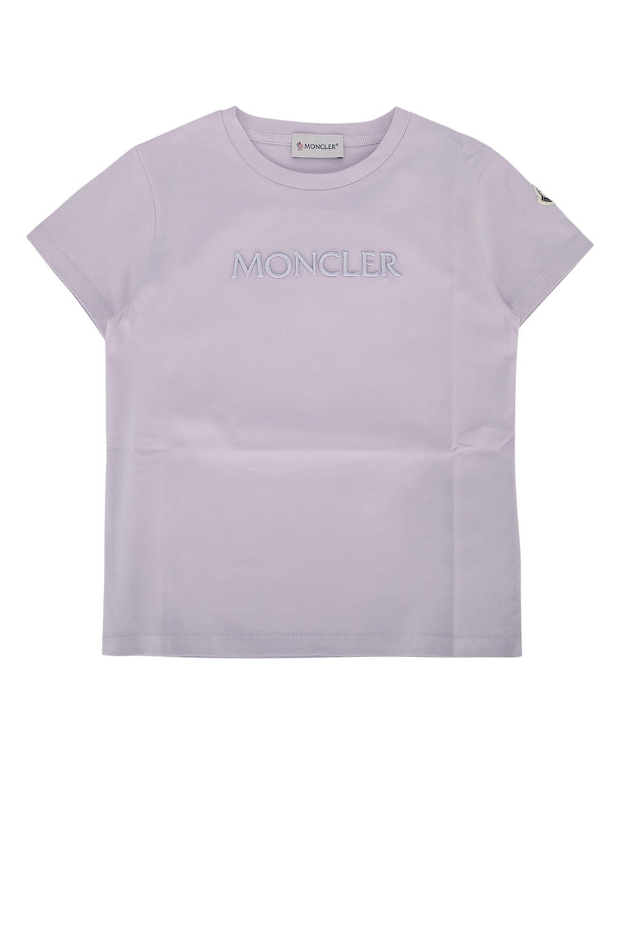 Moncler Jr 100% Cotton t-shirt in purple