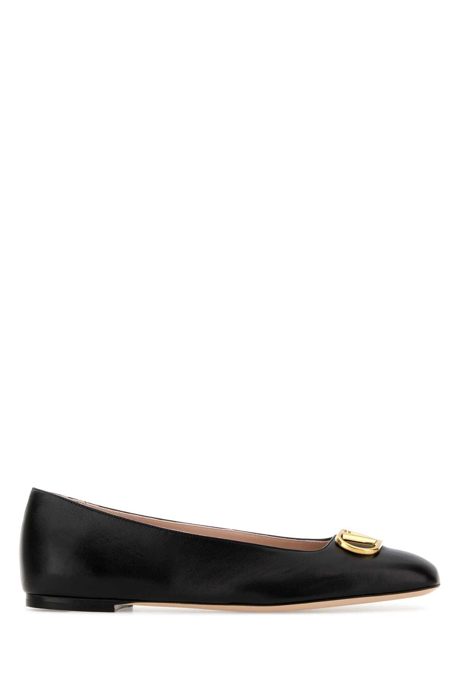 Valentino Garavani Lambskin leather ballet flat in black