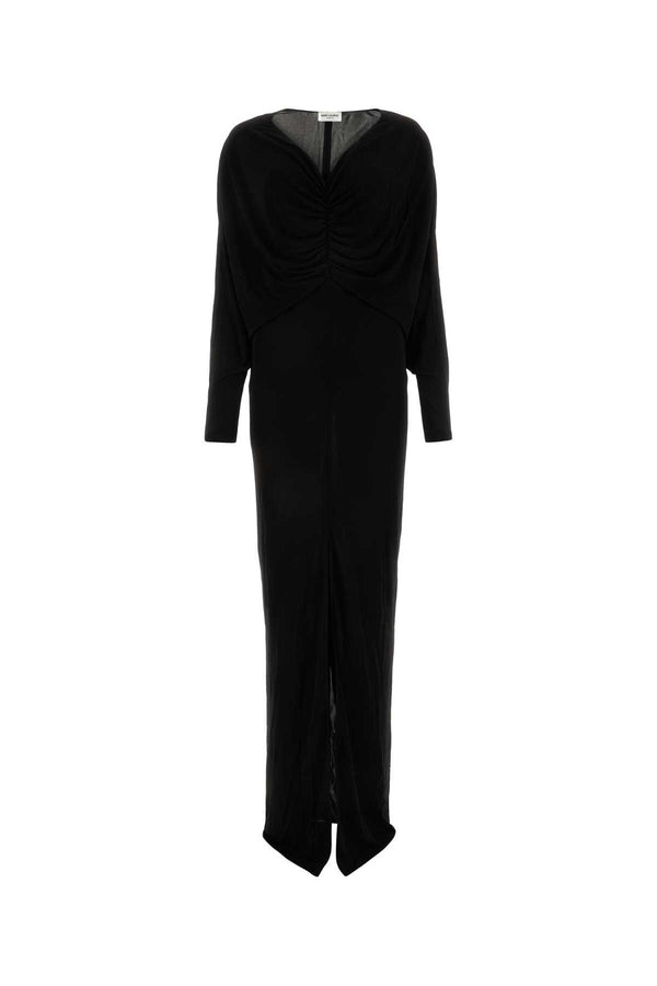 Saint Laurent 100% Viscose dress in black