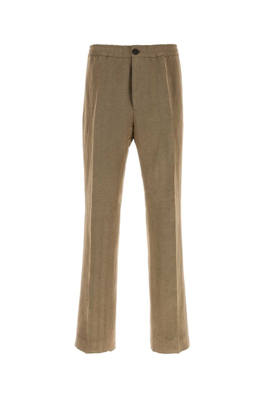 Ferragamo 53% Linen trousers in beige
