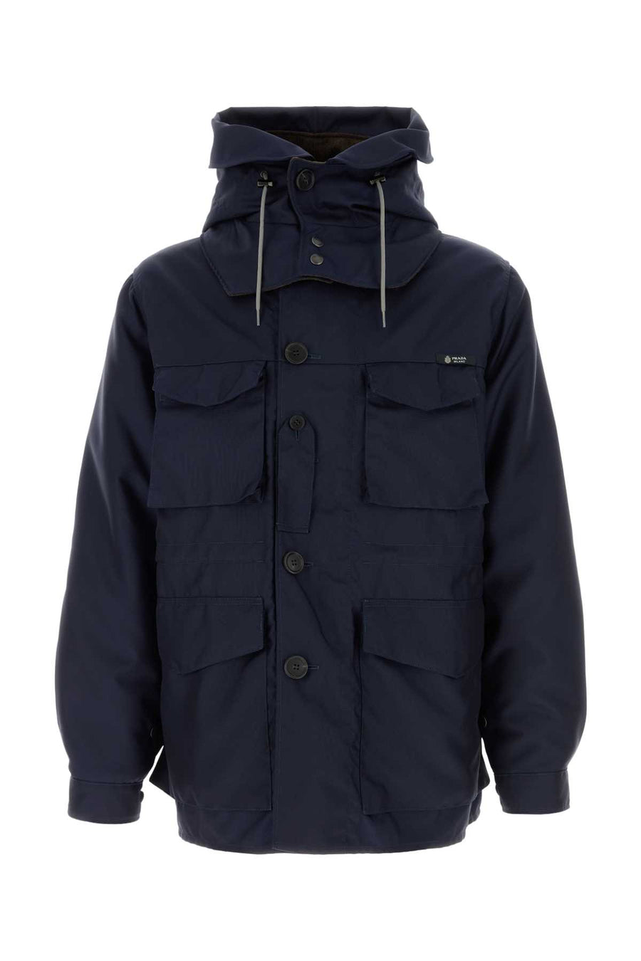 Prada Exterior: 68% Virgin wool jacket in navy