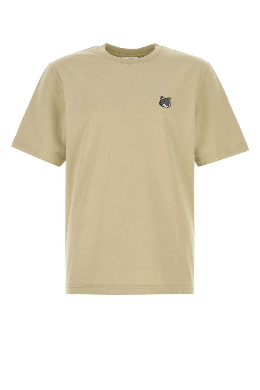 Maison Kitsune Head 100% Cotton t-shirt in beige