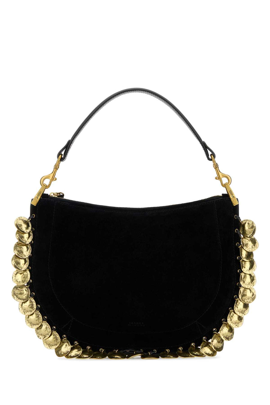 Isabel Marant Soft Exterior: 100% Calf shoulder bag in black