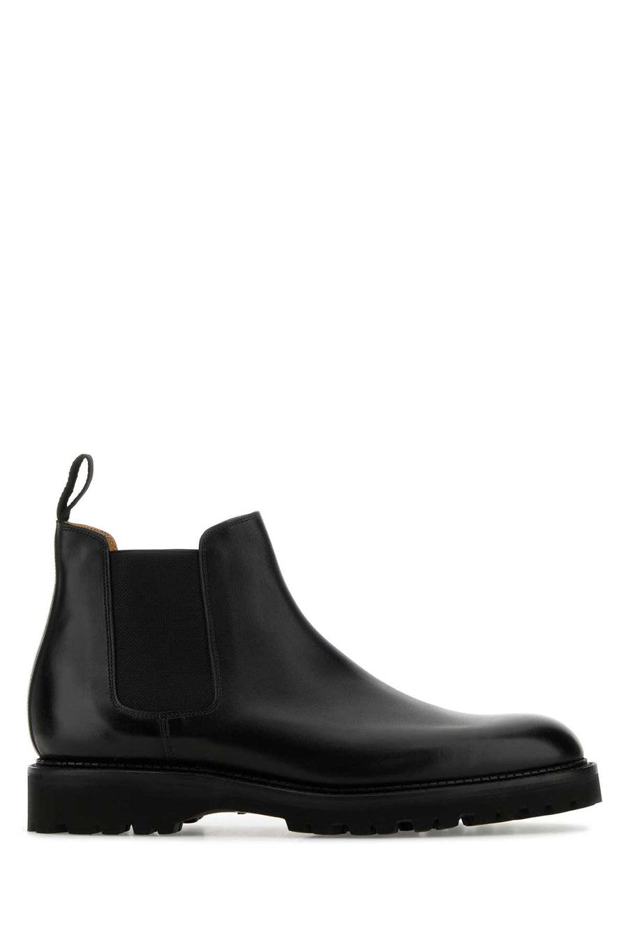 John Lobb Standard Exterior: 100% Calf chelsea boot in black