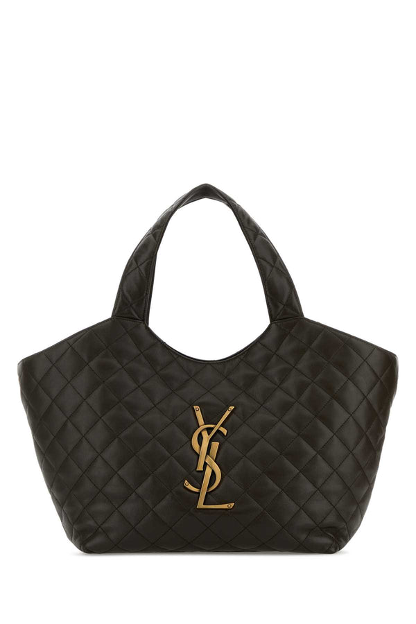 Saint Laurent Icare 100% Nappa leather (exterior) shoulder bag in black