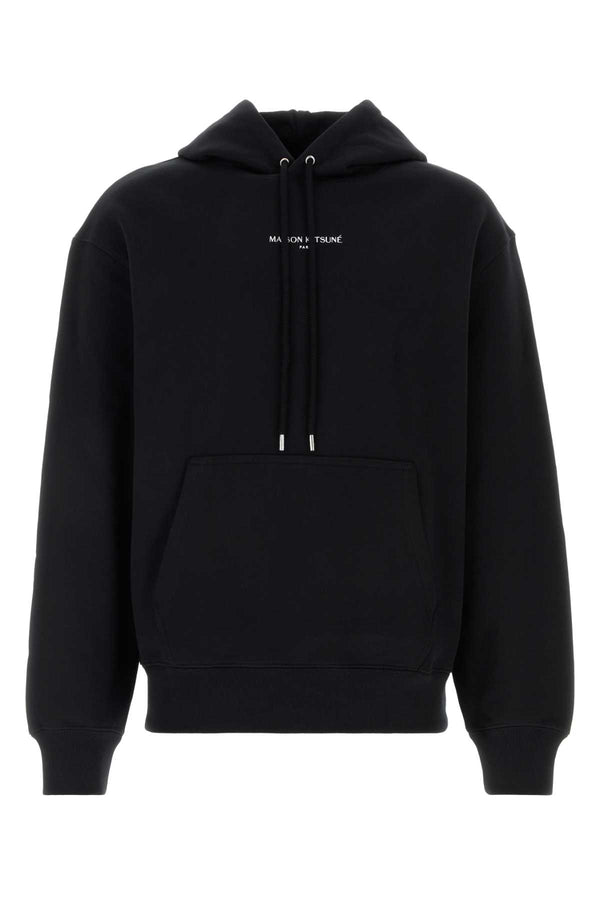 Maison Kitsune Kitsuné 100% Organic cotton; Rib: 98% Organic cotton hoodie in black