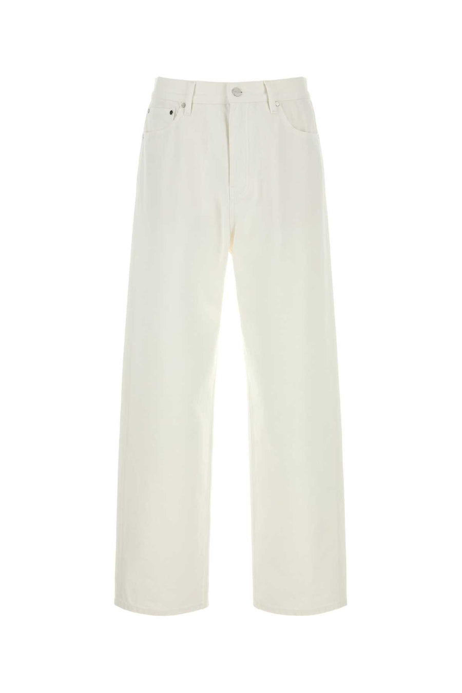 Jil Sander Trouser 100% Cotton jeans in white