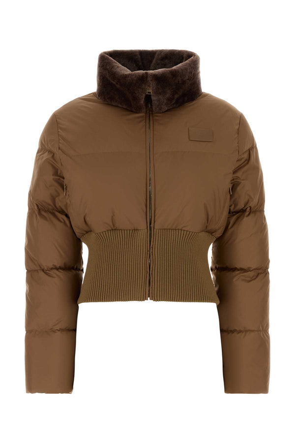 Fendi Fendi Exterior: 100% Polyester; Lining: 100% Nylon; Padding: 90% Down down jacket in camel