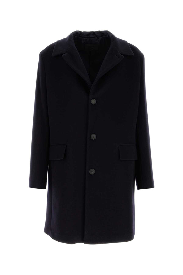 Prada 90% Wool coat in navy