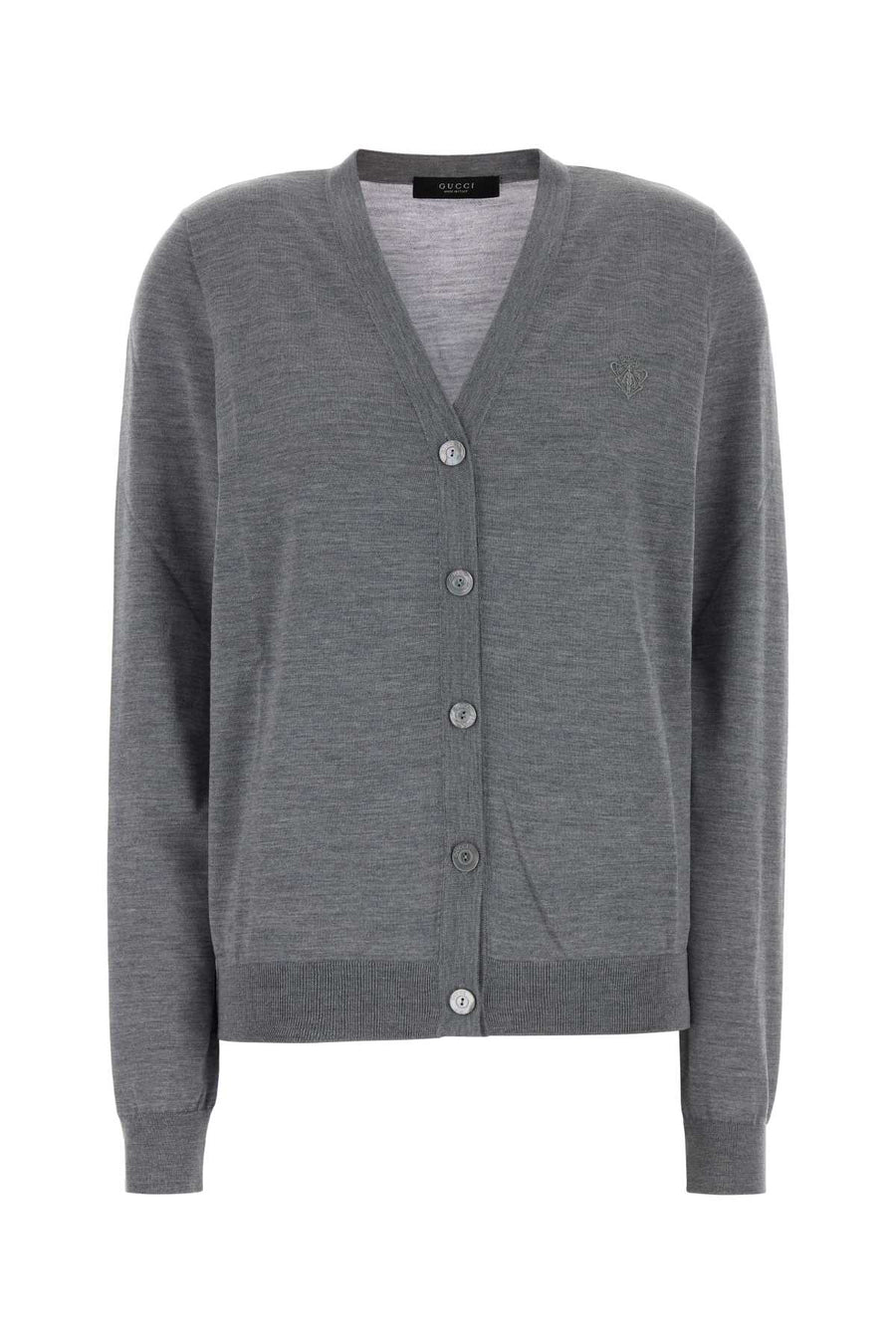 Gucci 100% Wool cardigan in gray