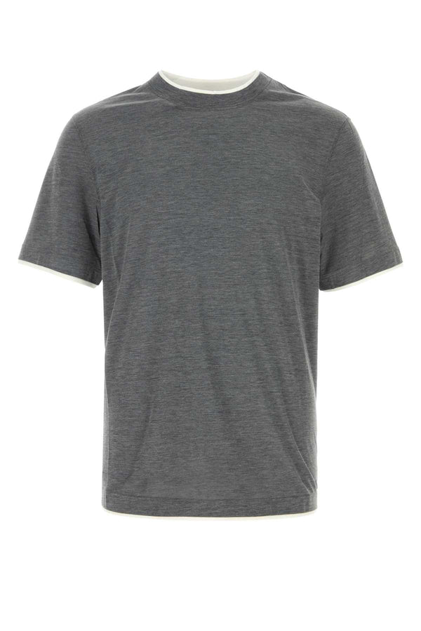 Brunello Cucinelli 62% Silk t-shirt in gray