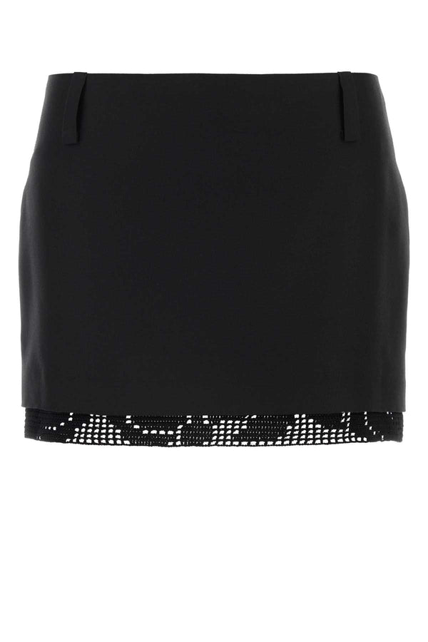 Magda Butrym Exterior: 100% Silk skirt in black