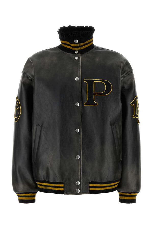 Prada Pelle 100% Vitello jacket in black