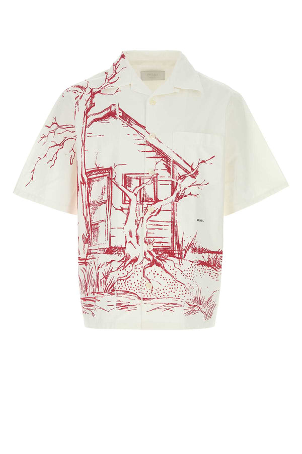 Prada 100% Cotton shirt in white