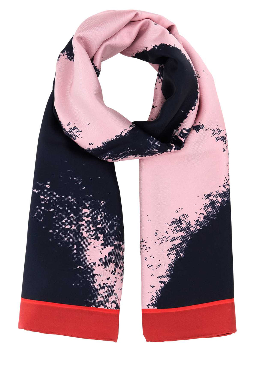 Alexander McQueen Exploded 100% Silk scarf in pink