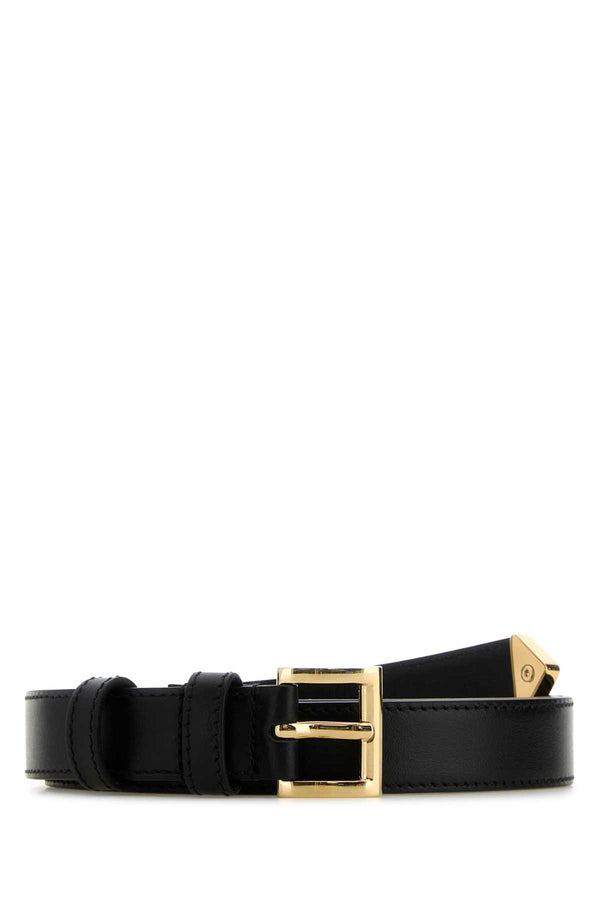 Prada 100% Vitello belt in black