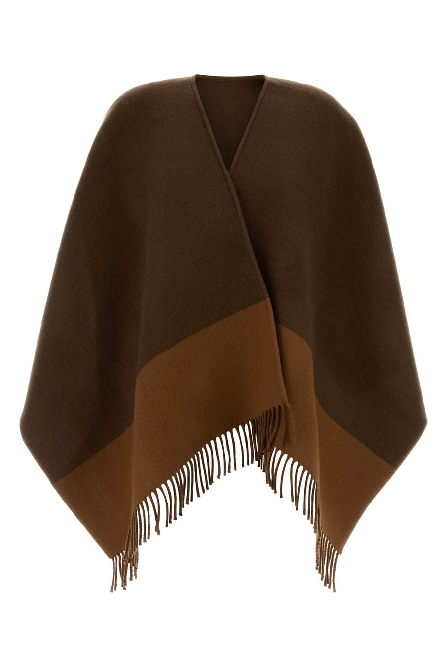 Gucci Gucchoncho Wool/Cashmere cape in brown