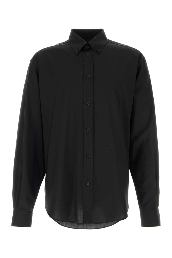 Fendi Light 100% Wool shirt in black