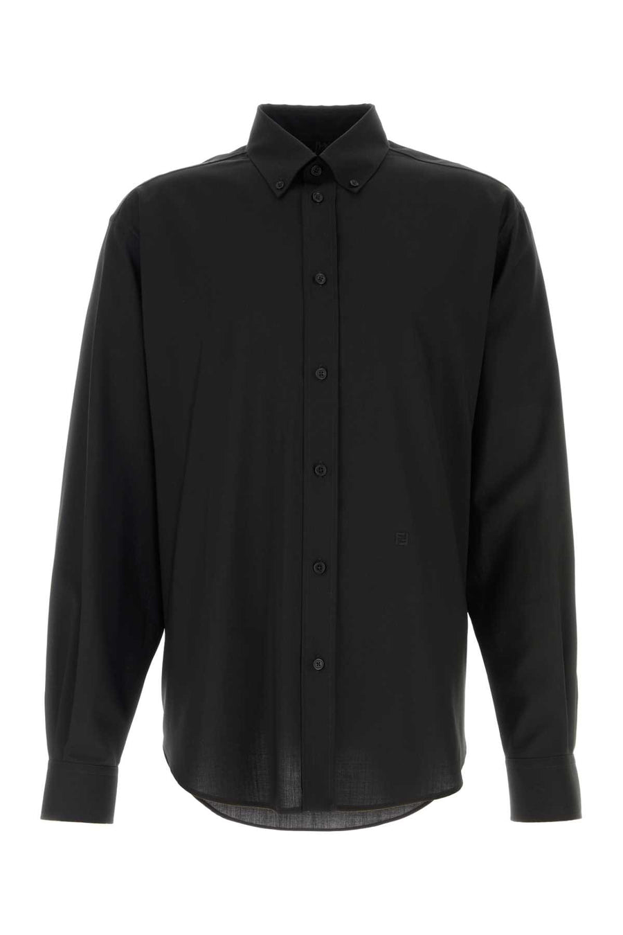 Fendi Light 100% Wool shirt in black