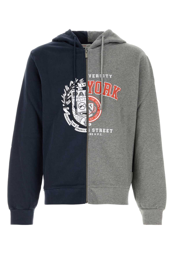 A.P.C. Split 100% Cotton hoodie in navy