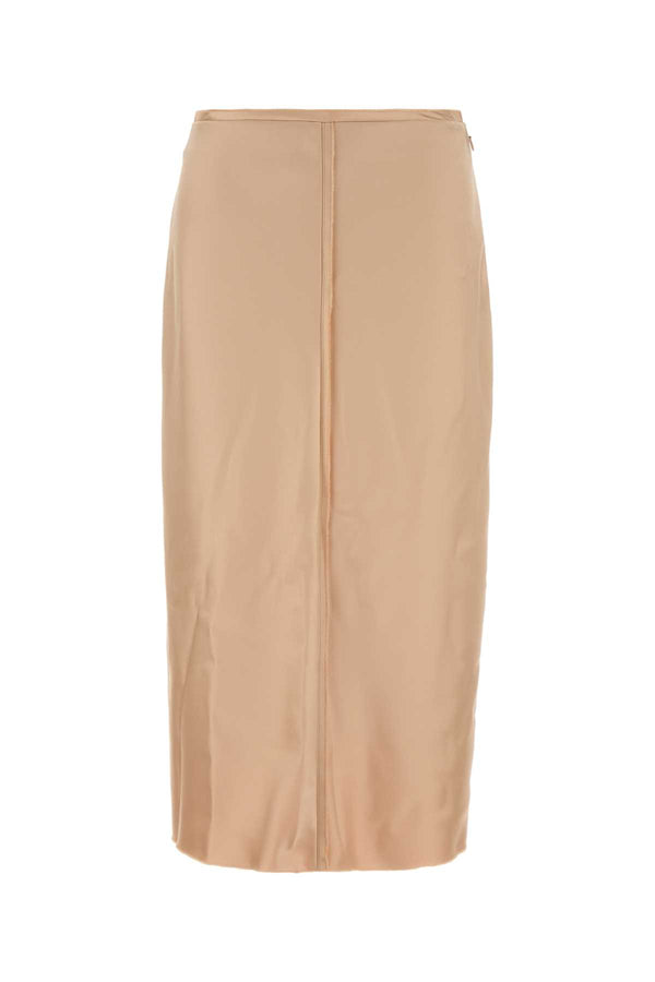 AMI Paris Skirt Exterior: 95% Polyester 5% Elastane; Lining: 100% Polyester skirt in beige