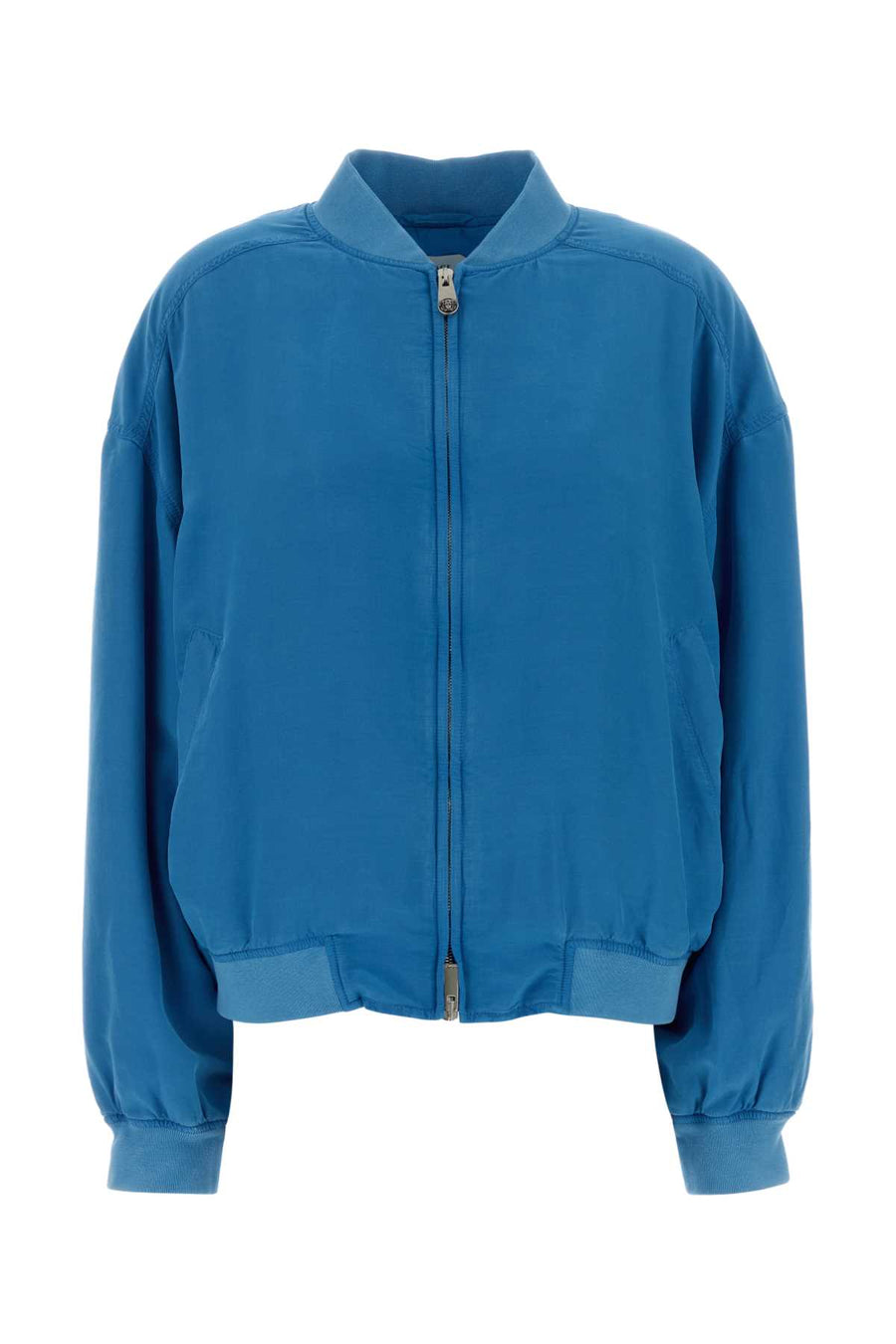 Versace Overdyed Exterior: 100% Silk; Lining: 57% Nylon jacket in blue