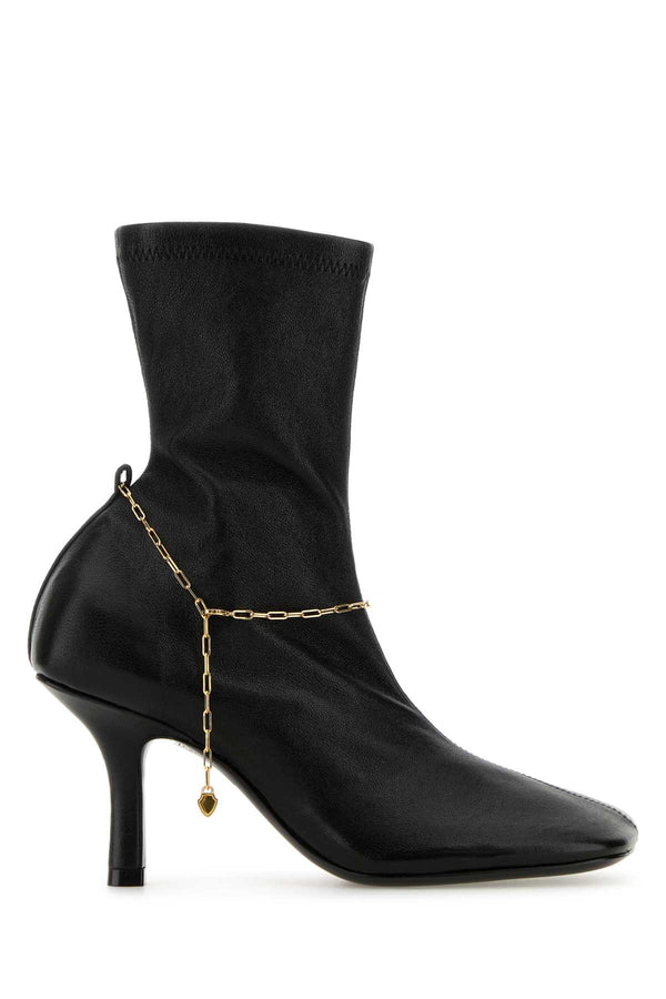 Burberry Slinky Exterior: 100% Leather heel boot in black