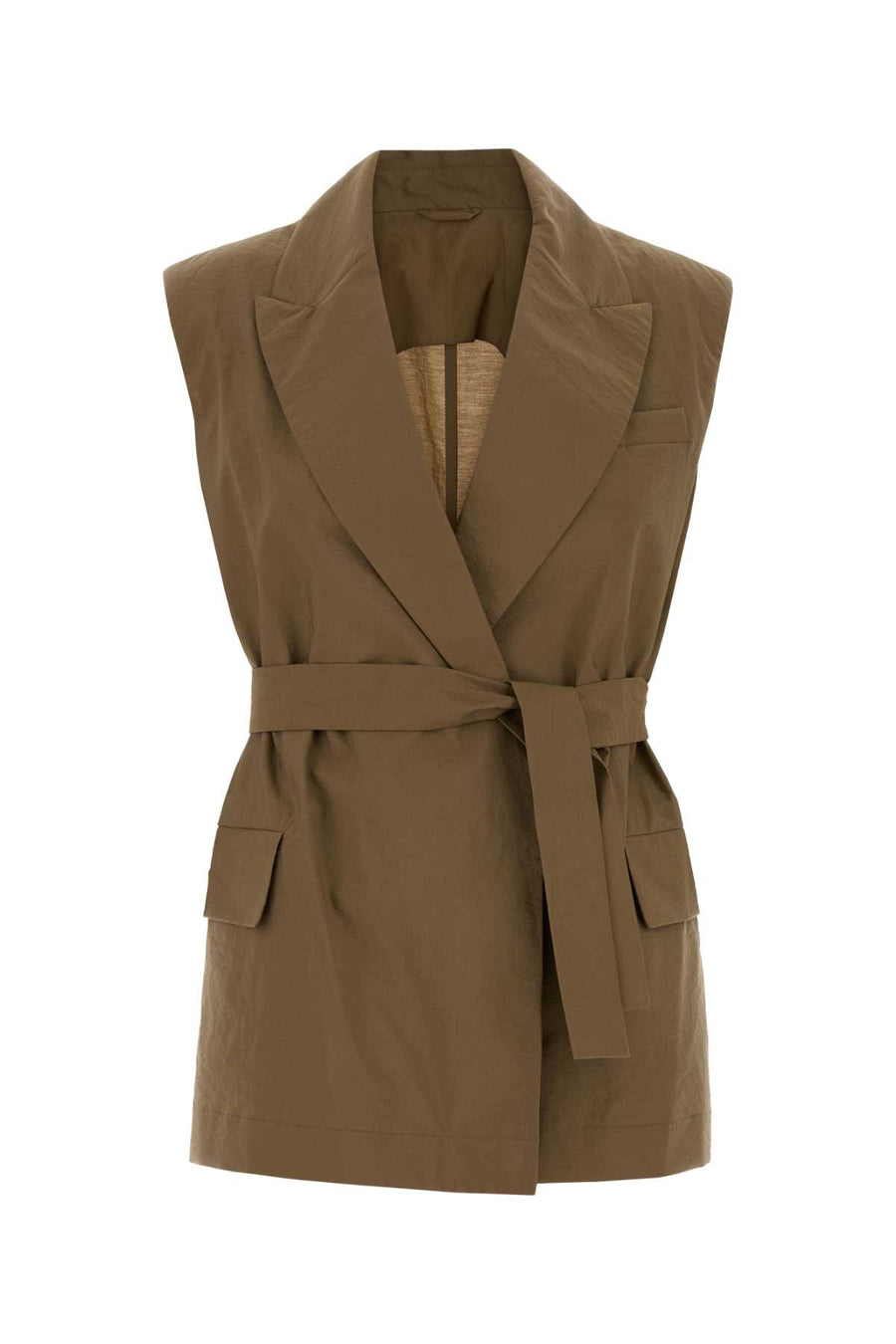 Brunello Cucinelli 75% Cotton vest in beige