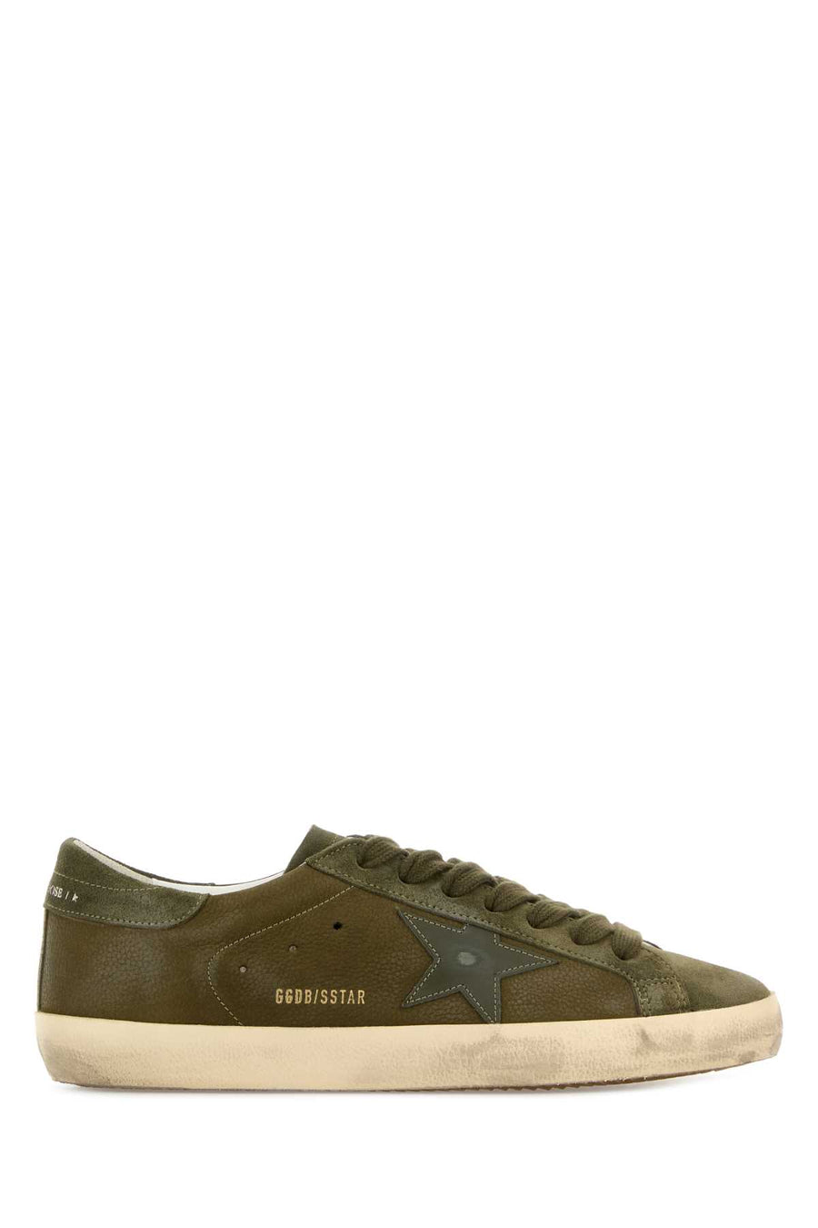 Golden Goose Deluxe Brand Star Exterior: 100% Suede sneakers in green