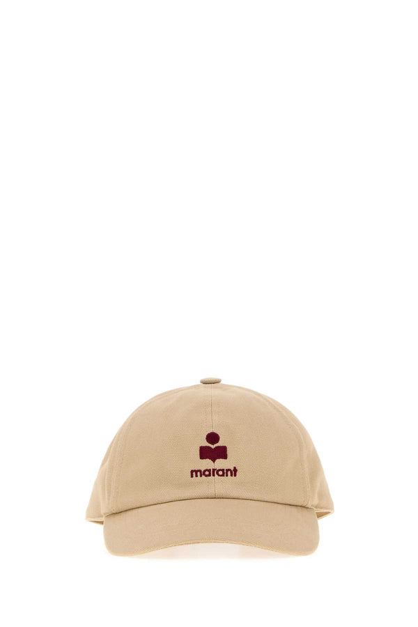 Isabel Marant TOMAS-GZ 100% Cotton baseball cap in beige