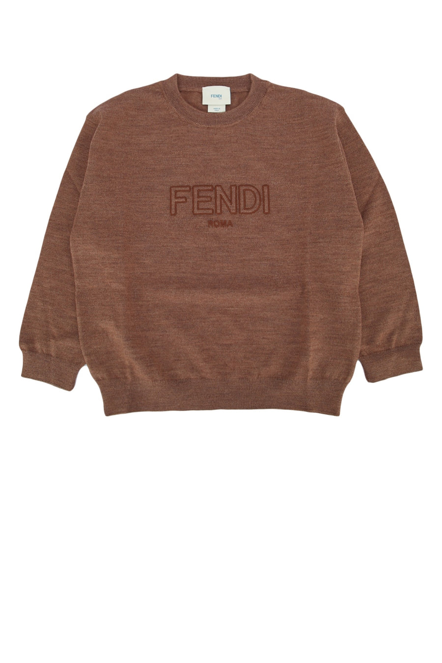 Fendi Kids Light 100% Mixed fibres sweater in camel