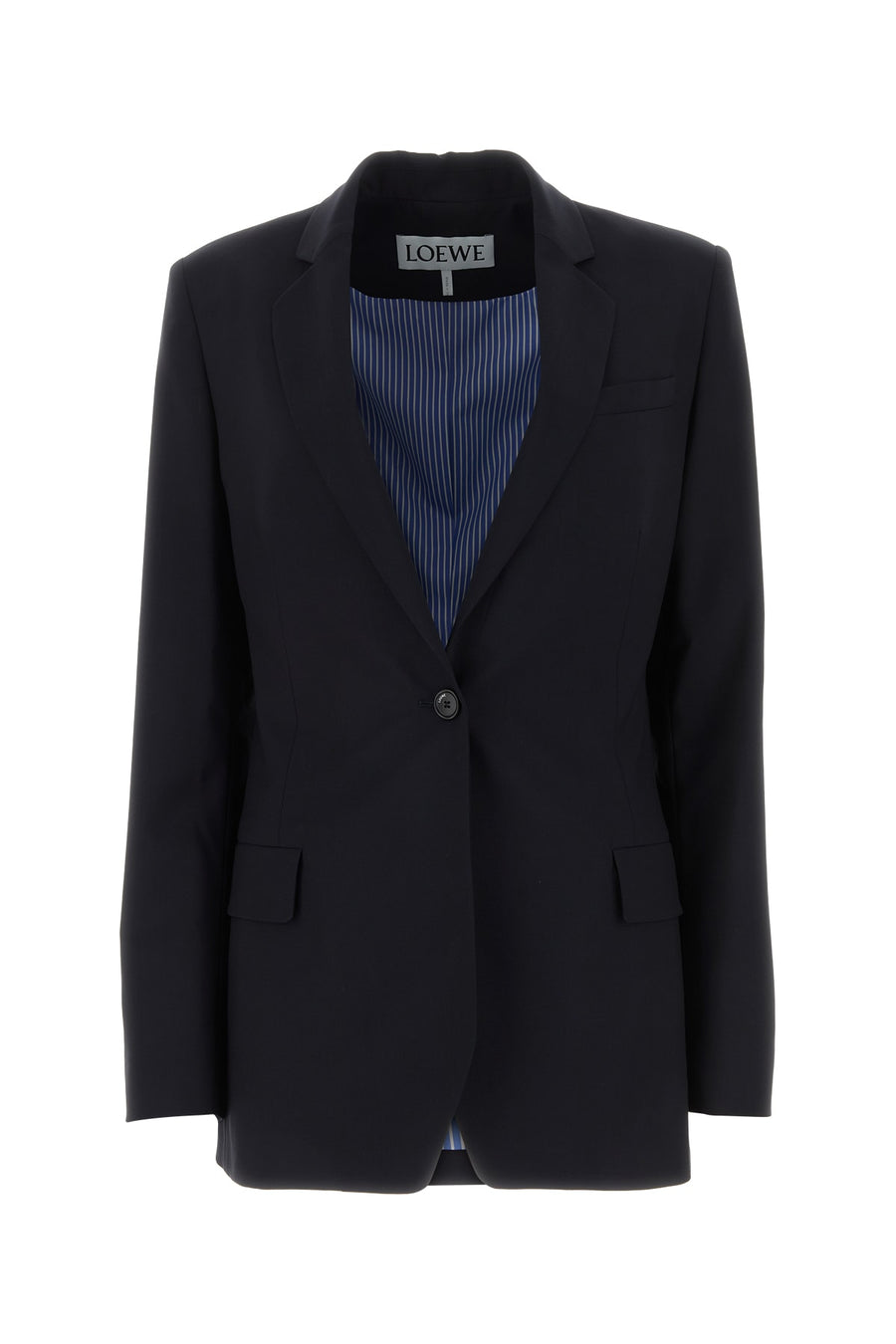 Loewe Darkblue 85% Wool blazer in black
