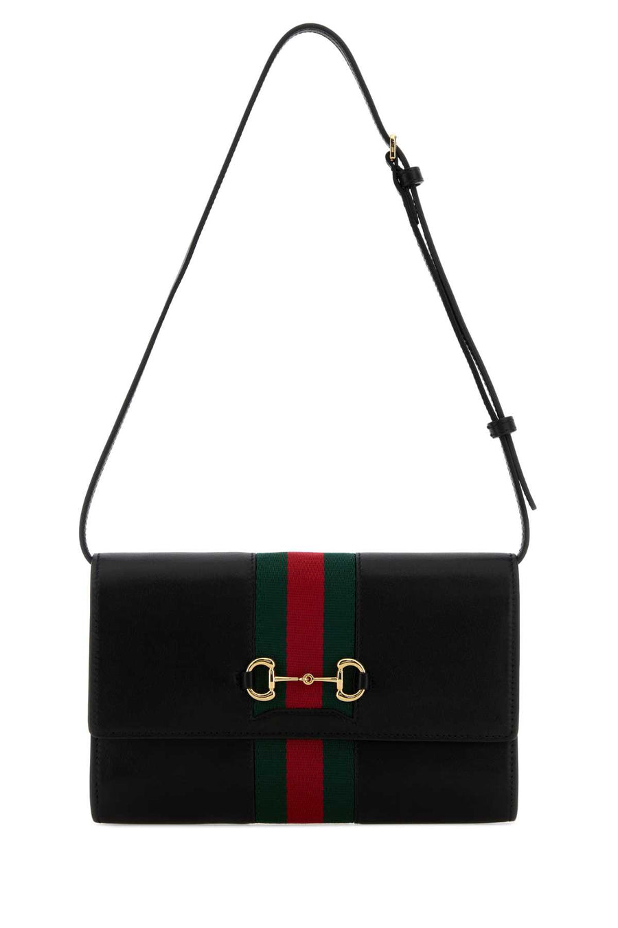 Gucci Exterior: 100% Leather shoulder bag in black