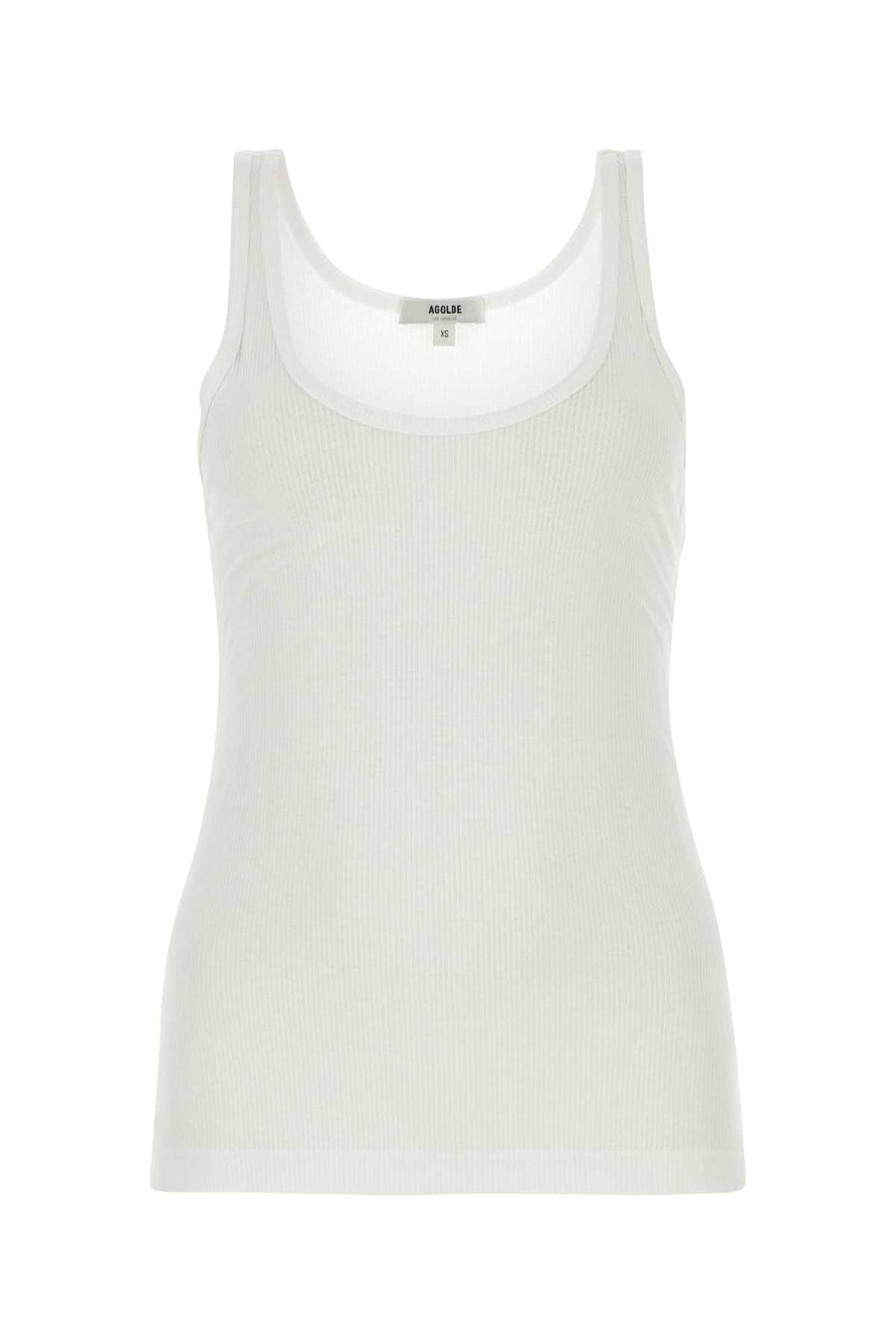 Agolde 95% Viscose tank top in white